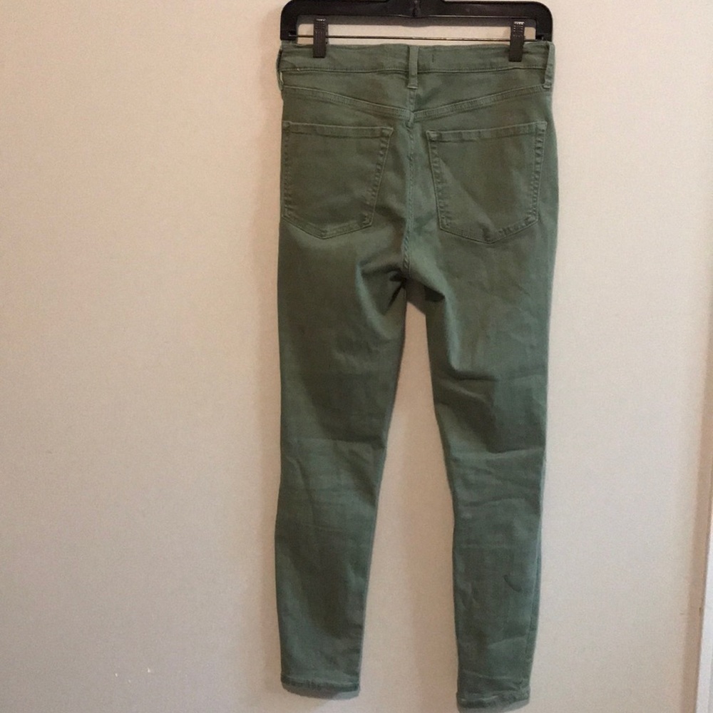 Free people ripped knees green denim - Picture 3 of 3